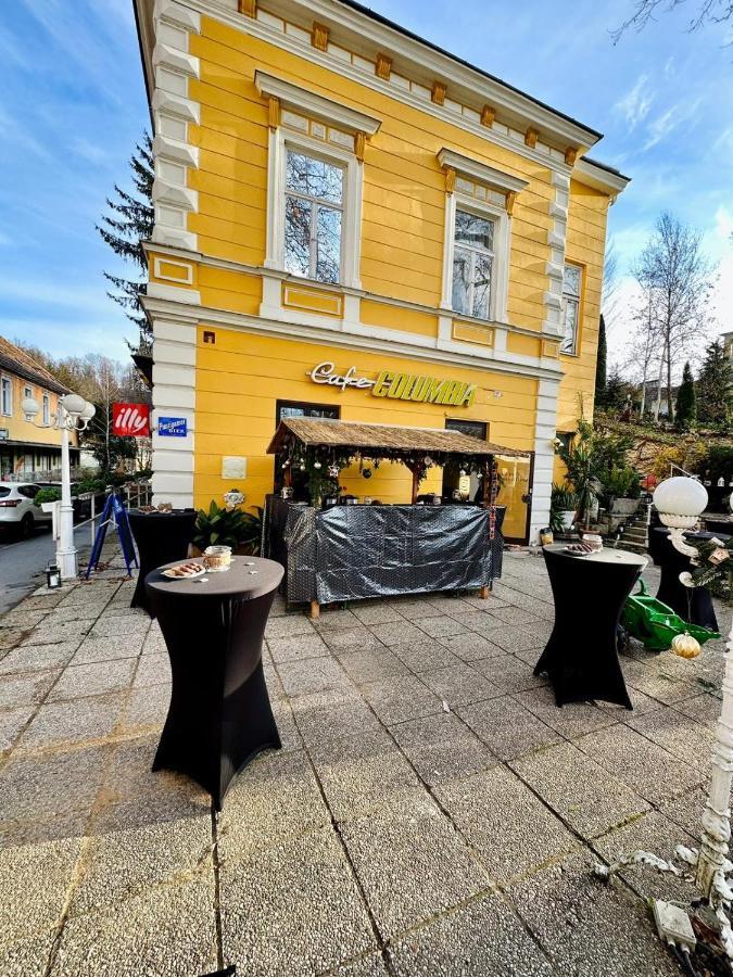 באד גלייכנברג Pension Columbia Inkl. Fruehstueck Im Zentraum מראה חיצוני תמונה